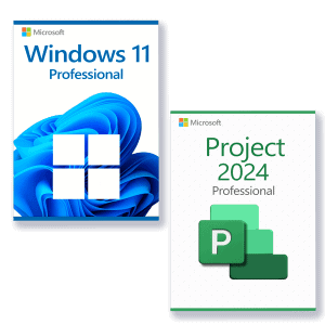 Microsoft Windows 11 Professional + Microsoft Project 2024 Professional license for 3 devices